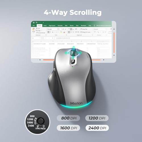 MEETION Wireless Bluetooth Keyboard and Mouse Combo, Rechargeable Slim Wireless Keyboard and Mouse, 3 Multi-Device Connection, Low-Profile Compact Keyboard, for PC Laptop Tablet iPad, Windows/Mac/iOS - color: Compact Black