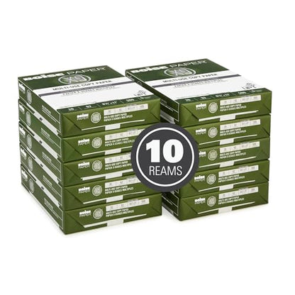 Boise Paper X-9 Multi-Use 3-Hole Punch Copy Paper – 10 Ream (5,000 Sheets) | 8.5" x 11" Letter | 92 Bright White - 20 lb. | OX-9001P-CTN - size: 10 Reams (5000 Sheets), style: 8.5 x 11, 3-Hole, 20 lb.