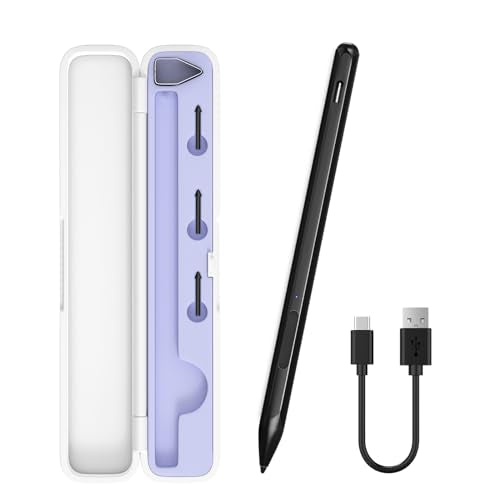 Stylus for ASUS Zenbook Flip/Pro/ASUS Vivobook Flip/Pro/Duo/Notebook, MPP 2.0 Tilt-Active Pen with 4096 Levels of Pressure Sensitivity, Convenient Storage Case, Supports Type-C Fast Charging (Black) - color: Black, size: ASUS