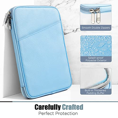 TiMOVO 9-11" Tablet Sleeve Bag for iPad 11-inch A16 2025, iPad 10.9"/10.2"| Air 11 Inch/5th/4th Gen. 10.9", Galaxy Tab A9+/A11Plus 11", Protective Bag with Pocket, Light Blue - color: Light Blue, size: 9-11 Inch