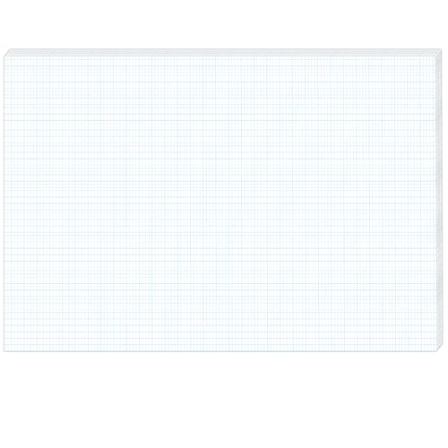 50 Sheets Large Graph Paper 24 X 36 Inch Graph Paper Pad 1 and 1/4inch Ruled Giant Grid Sheet Blueprint Drafting Pad for Engineering Architect Designer Mathematician - color: White and blue