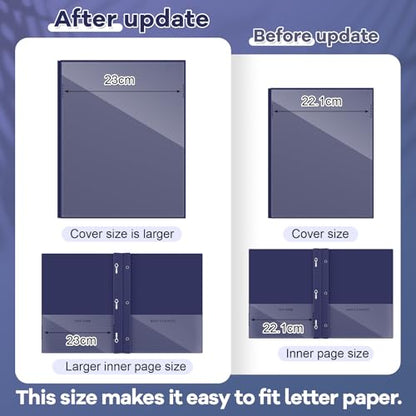 Henoyso 24 Pcs Plastic Folders with Clear Front Pocket and 3 Prong Take Home Plastic 2 Pocket Folder Back to School for Students Parent Teacher Communication for School Office (Navy Blue) - color: Navy Blue