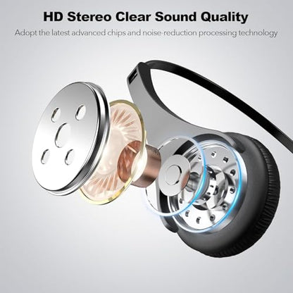 Voistek USB Headset with Microphone for PC & Laptop, Wired Mono Computer Headset with Noise Cancelling Microphone,in-Line Volume Control for Teams, Zoom, VoIP,Skype - style: Single Ear