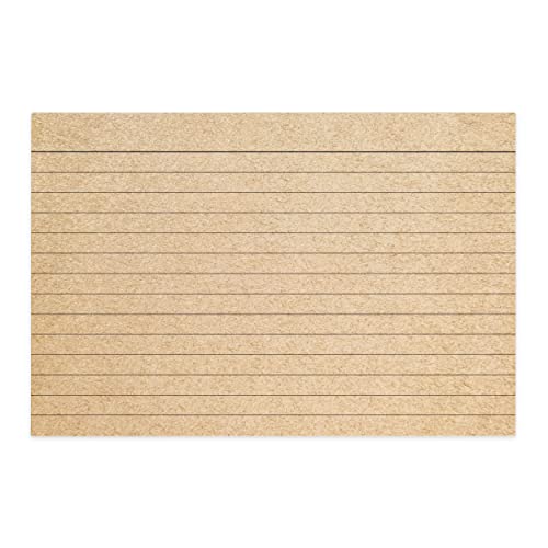 Home Advantage Double Sided Ruled Kraft Tan Index Cards, File Note Cards (4-x-6)
