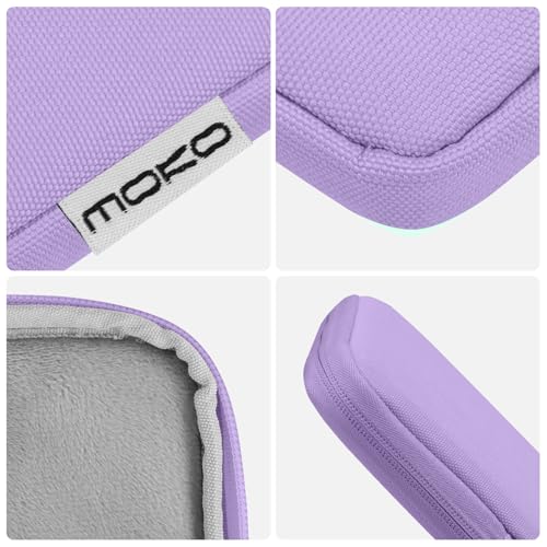 MoKo 9-11 Inch Tablet Sleeve Bag Padded Protetive Carrying Case | Fits New 11inch iPad Air M4, iPad A16 2025, iPad Pro 11 M4, Air 5/4/3, iPad 10/9/8th Gen, Tab S8/S9 11", Lilac - color: Lilac, size: 9-11 inch