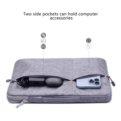 Megoo 12inch Laptop Sleeve Case with Handle Carrying Travel Case(Gray) | Fit for Microsoft Surface Pro 12", Pro 11/10/9/X/8 13", Pro 7/6/5/4 12.5" and Most 11"-13" Tablet Chromebook Computers - color: Gray, size: 11-12.5Inch