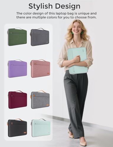 DOMISO Laptop Case Sleeve Protective Cover Compatible with MacBook Air 13 M4 M3 M2,MacBook Pro M2 M1,iPad Air/Pro,13 inch Dell,Lenovo, HP,Asus,Waterproof Computer Cases Bag with Handle,Mint Green - color: Mint Green, size: 13" for MacBook Air/Pro