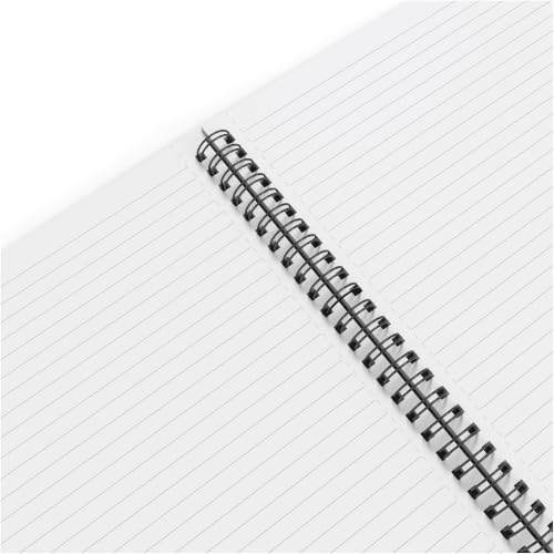 TRU RED Medium Soft Cover Lined Notebook, Wirebound, Perforated, 80 Sheets, Interior Pocket