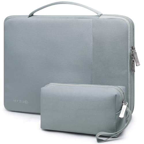 HYZUO 17-17.3 Inch Laptop Case Sleeve Bag for Dell/HP/Lenovo/ASUS,Ash Blue | for 17" 17.3" Dell/HP/Lenovo/ASUS/Acer/LG/MALLRACE/MSI Gaming Laptop/Razer Blade 17/18, Briefcase for 16.5"-17.5" Monitor - color: Ash Blue, size: 17-17.3 Inch