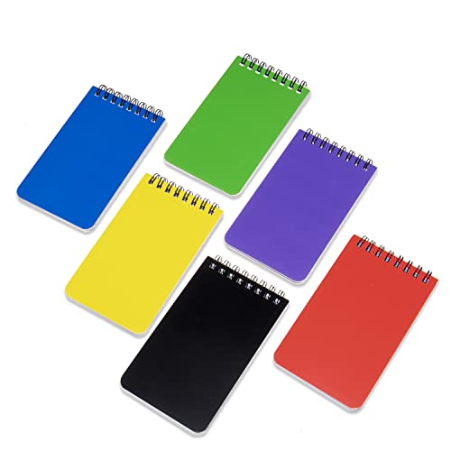 QiCheng 6pacs Pocket Notebook Mini Notepad Small Spiral Notebooks 3X5Inch | functionality PortabilityPortability convenience - size: 6