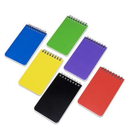 QiCheng 6pacs Pocket Notebook Mini Notepad Small Spiral Notebooks 3X5Inch | functionality PortabilityPortability convenience - size: 6