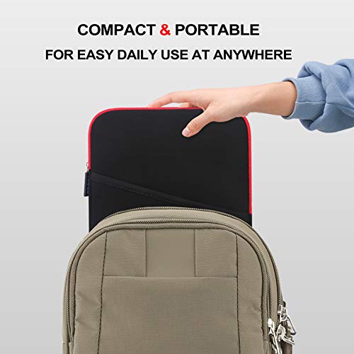 Lacdo Tablet Sleeve Case for 11 inch iPad A16 / 11 inch iPad Air M4 M3 M2 / 11" iPad Pro M5 M4 / 10.9" iPad /10.2" iPad / 10.9" ipad Air / 11 Inch Samsung Galaxy Tab A9+ Bag, Fit Magic Keyboard, Red - color: Red, size: 9-11 Inch
