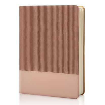 Lined Journal Notebook for Work College Ruled Notebook 5.79" x 8.27" A5 PU Leather Daily Journaling Notebook 216 Pages for Women Men Daily Writing Business School Travel Gift (Dark Pink) - color: 02-Dark Pink-1pack, style: A5 Lined 216pages