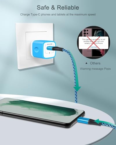 USB C Charger Cable for iPhone 17 Pro Max/Plus/Air/16e, Fast Charging USBC Cord for Android & iPhone 16e, 16 Pro Max 15 Pro, Samsung Galaxy S25 Ultra S24 A17 A16, Google Pixel 9a, 10 Pro, USB-C Wire - size: 3ft, style: USB C