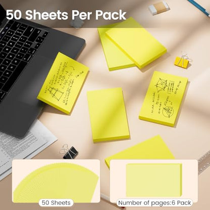 Index Cards 3x5 Inch, 300sheets, Flash Cards, Blank Yellow Note Cards Paper For Studying, Schools Supplies, College, Office And Home Organization, Note Taking Supplies - color: Yellow