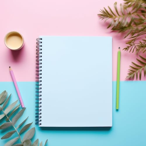 Blank Notebook, 4 Pack Spiral Sketch Book, 8" x 10" Large Blank Journal, No Bleed Thick Paper Sketchbook for Drawing, Unlined Notebook Journal for Women Men School, B5 Spiral Notebook Blank Paper - size: 8" x 10", style: Plain