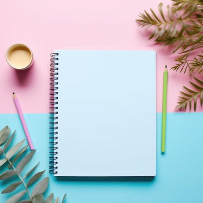Blank Notebook, 4 Pack Spiral Sketch Book, 8" x 10" Large Blank Journal, No Bleed Thick Paper Sketchbook for Drawing, Unlined Notebook Journal for Women Men School, B5 Spiral Notebook Blank Paper - size: 8" x 10", style: Plain