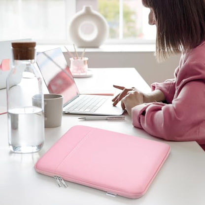 Dadanism Laptop Sleeve for MacBook Neo 13inch 2026 with A18 Pro Chip, Blush | Protective Laptop Case with Soft Lining for MacBook Air 13-inch with M5 Chip 2026, Slim Travel Sleeve with Accessories Pocket - color: Blush Pink