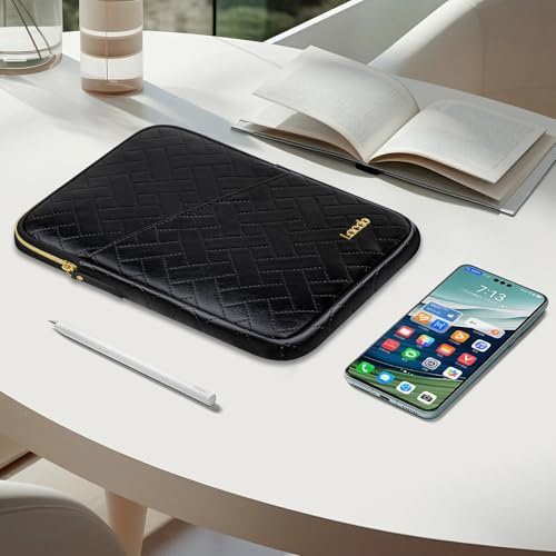 Lacdo Tablet Sleeve Case for 11 inch iPad A16 / 11 inch iPad Air M4 M3 M2 / 11" iPad Pro M5 M4 / 10.9" iPad/10.2" iPad/10.9" ipad Air, 11" Samsung Galaxy Tab A9+ Bag, Fit Magic Keyboard, Elegant Black - color: Elegant Black, size: 9-11 Inch