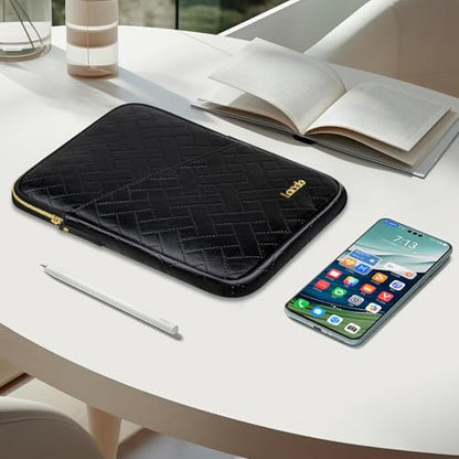 Lacdo Tablet Sleeve Case for 11 inch iPad A16 / 11 inch iPad Air M4 M3 M2 / 11" iPad Pro M5 M4 / 10.9" iPad/10.2" iPad/10.9" ipad Air, 11" Samsung Galaxy Tab A9+ Bag, Fit Magic Keyboard, Elegant Black - color: Elegant Black, size: 9-11 Inch