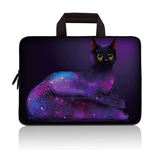 11" 11.6" 12" 12.1" 12.5" inch Laptop Carrying Bag Chromebook Case Notebook Ultrabook Bag Tablet Cover Neoprene Sleeve Fit Apple MacBook Air Samsung Google Acer HP DELL Lenovo Asus (Starry Sky Cat) - color: Starry Sky Cat