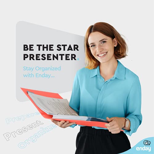 Enday 1 Inch Binder, Red 3 Ring Binder 1 Inch, Heavy Duty Three Ring Binder, 175 Sheets Capacity - One Inch Binder for Home School and Office - color: Red, size: 1-Inch