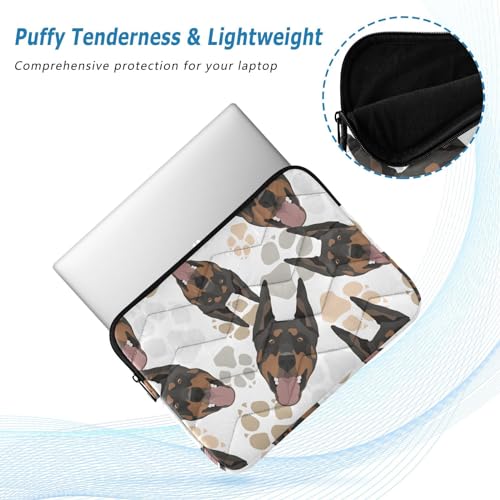 Cute Laptop Sleeve 13 inch Doberman Dog Laptop Bag 14 inch Waterproof Computer Bag for Women Laptop Accessories Computer Cover Bag for Tablet Men - color: Doberman Dog