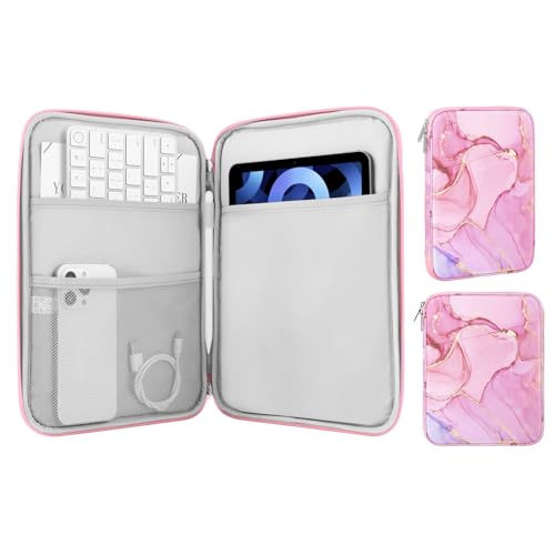 MoKo 9-11 Inch Tablet Sleeve Bag Carrying Case with Accessory Pocket | Fits iPad Air 11-inch M4, iPad Pro 11-inch M5, iPad A16 11-inch, iPad 10/9/8/7th and Tab S9/S8 11-inch, Cloudy Pink - color: Cloudy Pink, size: 9-11 Inch