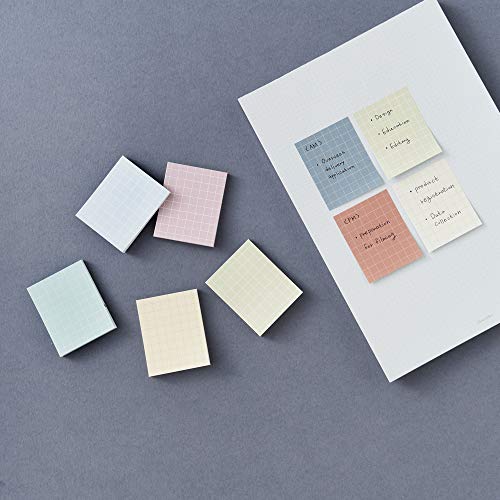 Monolike Color Palette Sticky Grid 300 D Set 4p - Self-Adhesive Memo Pad 30 Sheets - color: Grid 300 D