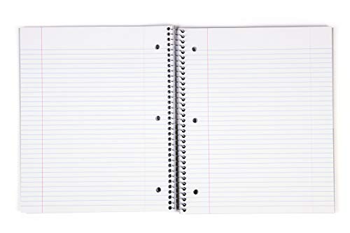 Mintra Office Durable Spiral Notebooks, 3 Subject (Lavender, Sage Green, Salmon, College Ruled 3pk) - color: Lavender, Sage Green, Salmon, size: College Ruled 3pk
