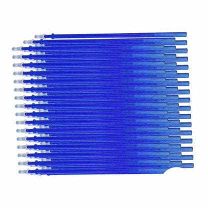 BRRNOO Erasable Pens, Pen Refills with Fine Point 0.5mm Replacement Gel Pen Refills Blue Ink Erasable Gel Ink Pens for Office School Writing (50pcs) - color: Blue, size: 50pcs