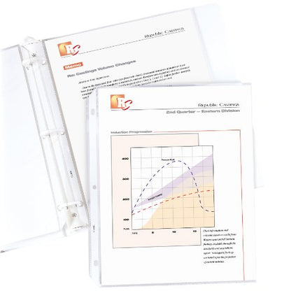 C-Line Top Loading Standard Weight Poly Sheet Protectors, Clear, 8.5 x 11 Inches, 10 per Pack, Set of 24 Packs (05017-24) - color: Clear, size: Pack of 240