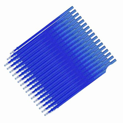 BRRNOO Erasable Pens, Pen Refills with Fine Point 0.5mm Replacement Gel Pen Refills Blue Ink Erasable Gel Ink Pens for Office School Writing (50pcs) - color: Blue, size: 50pcs