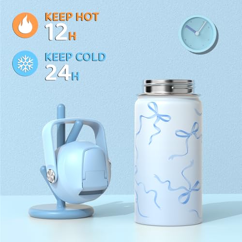 ACESAK Kids School Backpack for Girls, 4-In-1 Bookbag Backpack Set with 14OZ Insulated Kids Water Bottle, Lunch Bag Set for Girls Kid Teens Middle School Student, Girl Backpack for Schools - color: Black-blue