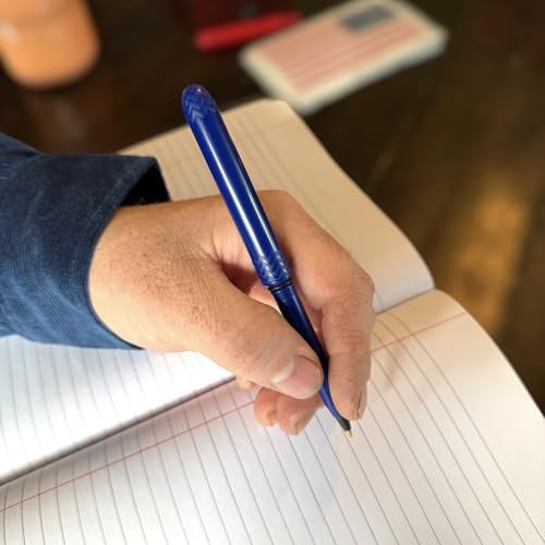 The USA Made Pocket Pen – 8 Pack – compact, affordable, lightweight, EDC black ink ballpoint pen – waterproof and floats – carries small, writes big (Midnight Blue) - color: Midnight Blue