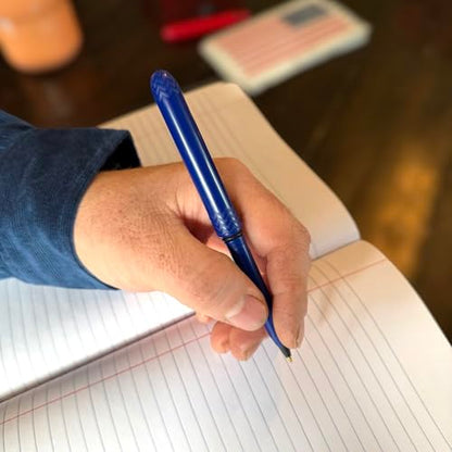 The USA Made Pocket Pen – 8 Pack – compact, affordable, lightweight, EDC black ink ballpoint pen – waterproof and floats – carries small, writes big (Midnight Blue) - color: Midnight Blue
