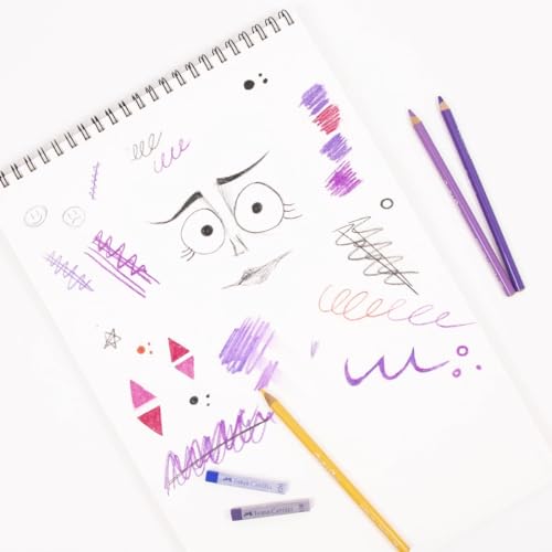 Hartem - A3 Sketch Book & 2B Graphite Pencil, Top Spiral Bound Sketch Pad, 100 Sheets, 60lb/90gsm Acid-Free Drawing Paper, Art Suppiles for Kids & Adults, Beginners & Professional Artists - size: A3 (11.7 × 16.5 in) + 2B Graphite Pencil