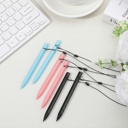 Ymapinc 6 Pack Stylus Drawing Pen Replacement for Doodle Board, 4.45 inch Long Drawing Stylus for LCD Writing, Colorful Pad Writing Pens with 6 Hanging Rope Lanyards