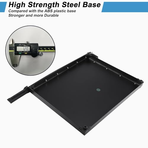 ISDIR Guillotine Paper Cutter 18" with Integrated Pressure Bar – Heavy Duty Metal Base, 15 sheet Capacity, Magnetic Guide & Safety Guard – Precision Trimmer for Cardstock, Crafts, DIY, Photos & Office - color: 18"black