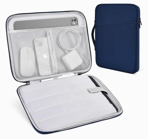 Tablet Sleeve for 13-inch iPad Air 2026 M4 M3 M2, iPad Pro 13-inch M5/M4, Protective Case Sleeve with Accessories Pocket, Carrying Storage Bag, Navy Blue - color: Navy Blue, size: 12.9-13 inch for iPad Pro/Air