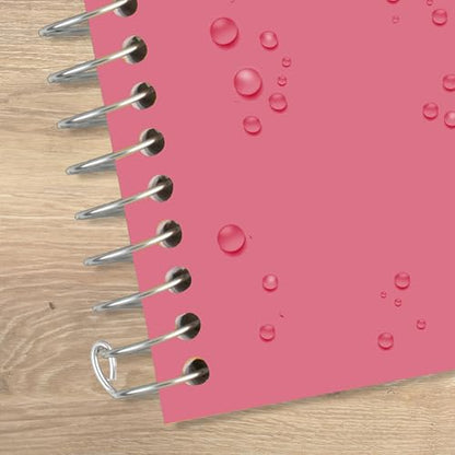Five Star Spiral Notebook, 2 Subject, College Ruled Paper, 6" x 9-1/2", 80 Sheets, Fights Ink Bleed, Water Resistant Cover, Prom Pink (840029R) - color: Prom Pink, size: Pack of 1