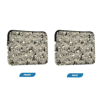 Gothic Skull Laptop Sleeve 13-14 Inch Waterproof Computer Bag for Women, Men - Cute Tablet Cover A06D24018 - color: Gothic Skull