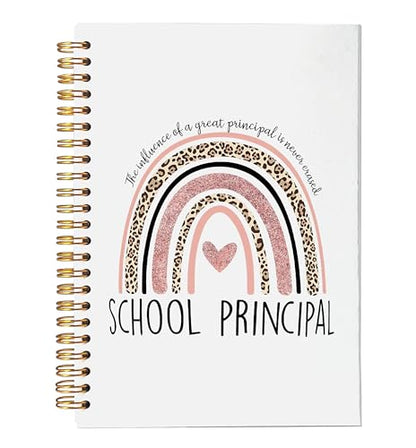 VNWEK School Principal Notebook Journal - Principal Gifts for Women, Best Principal Gifts, Principal Appreciation Gifts, Gifts for School Principal, Spiral Notebook 5.5x8.3,Writing Notebooks - color: jsj-notebook-10