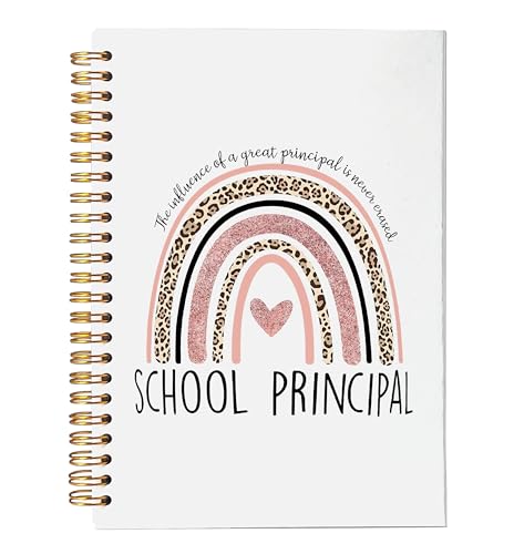 VNWEK School Principal Notebook Journal - Principal Gifts for Women, Best Principal Gifts, Principal Appreciation Gifts, Gifts for School Principal, Spiral Notebook 5.5x8.3,Writing Notebooks - color: jsj-notebook-10