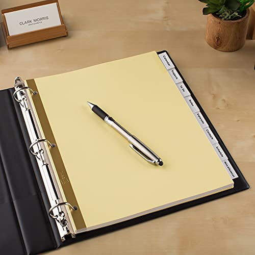 Avery 8 Tab Binder Dividers, Insertable Clear Big Tabs, 1 Set Pack, 8 Packs, 8 Sets Total (11112) - style: 8 Sets