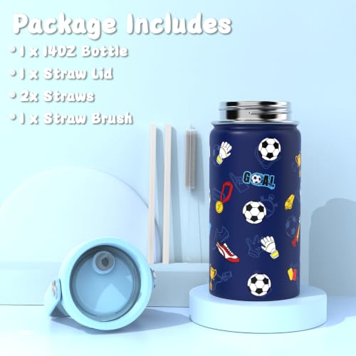 Bento Lunch Box for Kids Adult, Leakproof 3-4 Compartment Bento Box Set with Insulated Food Jar,Water Bottle, Lunch Bag, School Lunch Container for Toddler Teen Girls Boys Ages 3+(Football) - color: Football