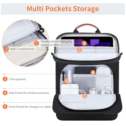 9-11 Inch Tablet Shoulder Bag Carrying Case for 11" iPad Pro M5 M4/ iPad Air 11" M4 M3 M2 2026 2025, iPad A16 11", New Amazon Fire Max 11/10.1" Fire HD 10 Plus, Vertical Laptop Sleeve Handbag, Black - size: 9-11 Inch