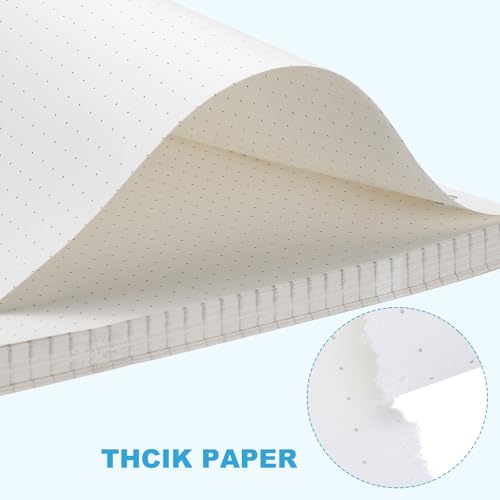 PATIKIL A6 Dot Grid Paper 6-Ring Binder Loose Leaf Planner Filler Paper Planner Inserts, 80 Sheets/160 Pages, Lined - size: A6, style: Dot Grid