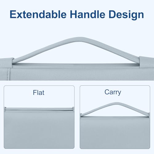 MOSISO Laptop Case 13.3 inch, 13.3 inch Laptop Sleeve with Handle | Compatible with MacBook Air/Pro 13/Pro 14, HP Dell ASUS Lenovo, Polyester Multifunctional Computer Bag, Baby Blue - color: Baby Blue, size: 13.3 inch