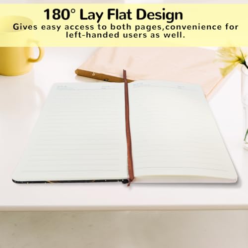 Lovdazzles Pretty Leather Lined Journal Cat and Moon Design Notebook 200 Pages A5 Ruled Notebooks, Cat Gifts for Cat Lovers, Dark Academia Gothic Notebook Journal, Gifts for Women (5.8 x 8.3) - color: Multi 1717